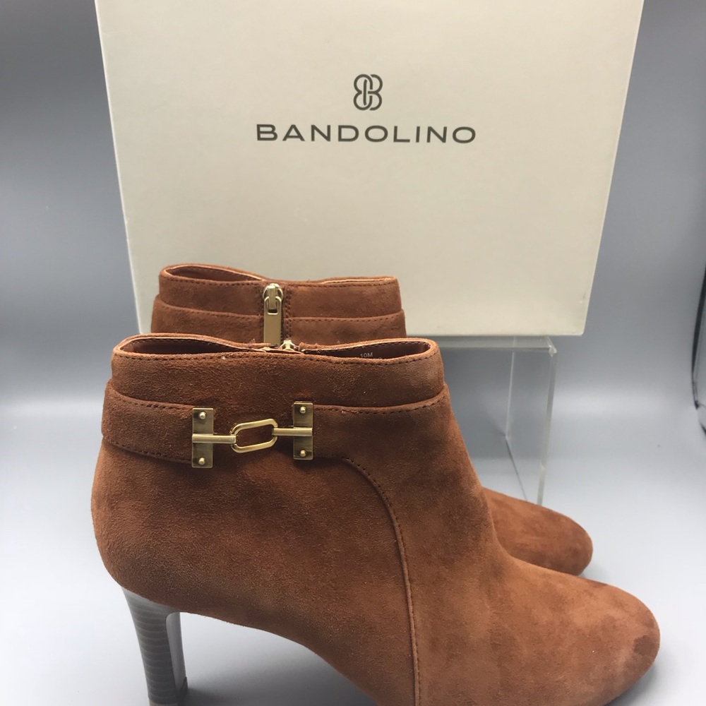 Bandolino Suede Leather size Zipper Boot 10 - Picture 3 of 8